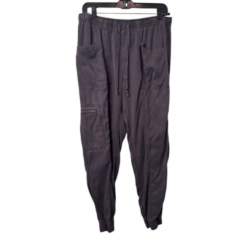 Nicole Miller dark grey cargo jogger pants size L